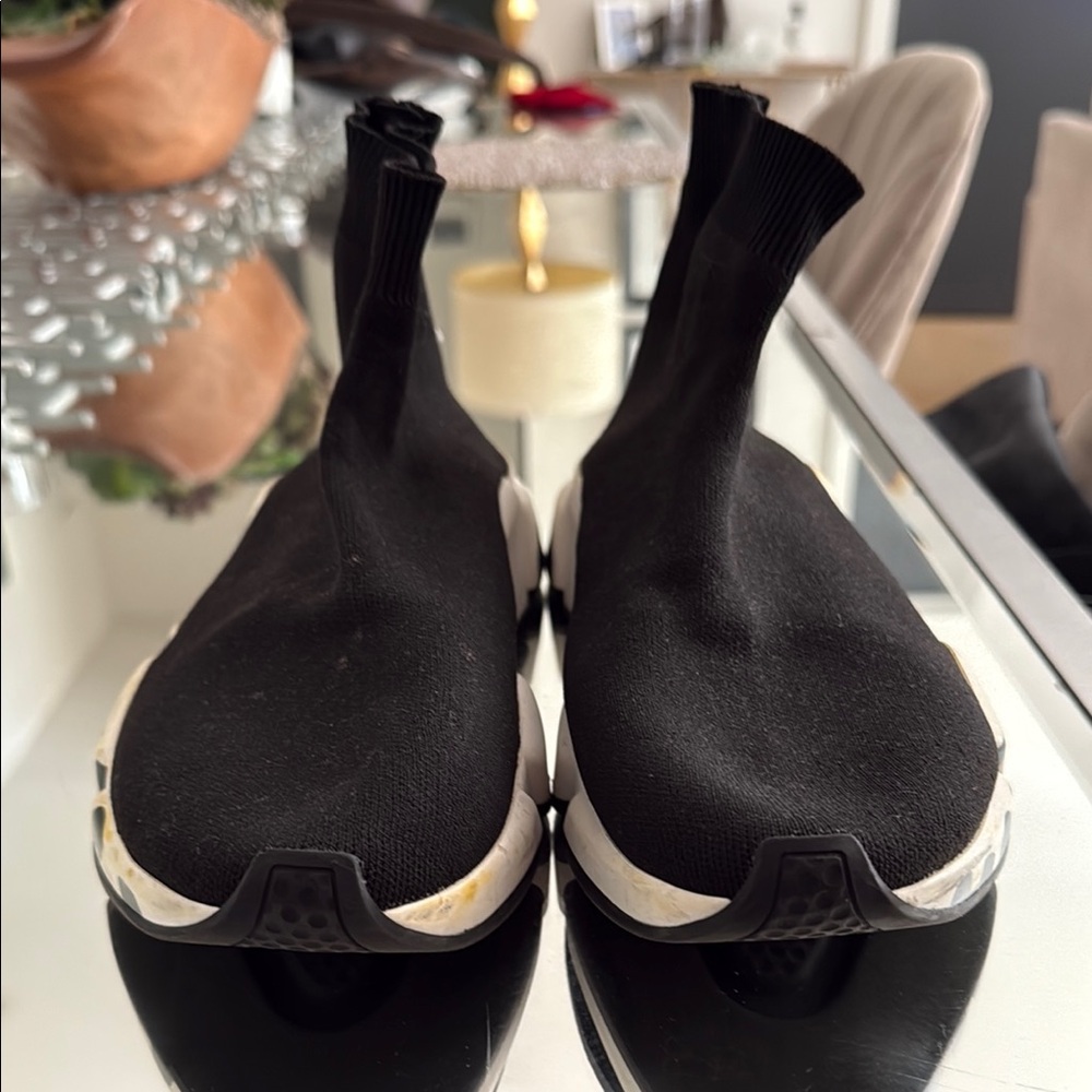 Balenciaga Black Sneakers with Minimalist Design